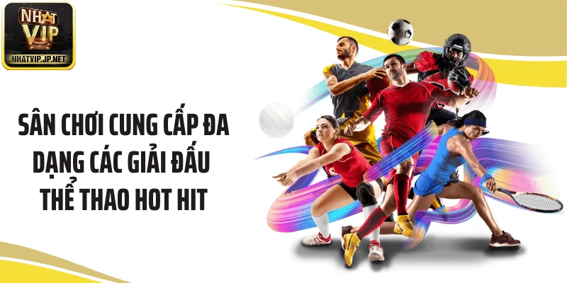 Sân chơi cung cấp đa dạng các giải đấu thể thao hot hit 